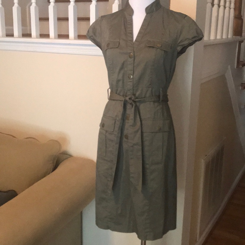 Olive green dress